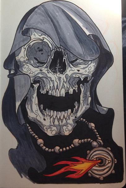 Jeff Johnson - Reaper with Necklace Sketch